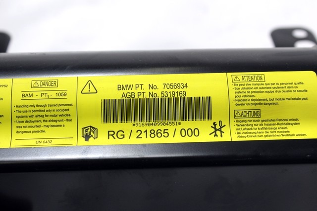 KIT AIRBAG KOMPLET OEM N. 17171 KIT AIRBAG COMPLETO ORIGINAL REZERVNI DEL MINI ONE / COOPER / COOPER S R50 R52 R53 (2001-2006) DIESEL LETNIK 2004