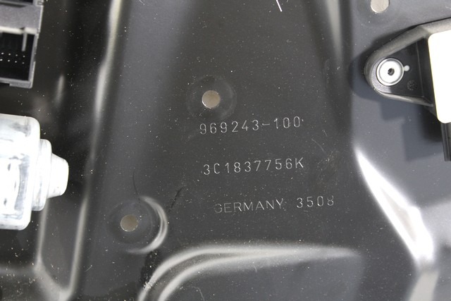 MEHANIZEM DVIGA SPREDNJIH STEKEL  OEM N. 19958 SISTEMA ALZACRISTALLO PORTA ANTERIORE ELETTR ORIGINAL REZERVNI DEL VOLKSWAGEN PASSAT B6 3C2 3C5 BER/SW (2005 - 09/2010)  DIESEL LETNIK 2008