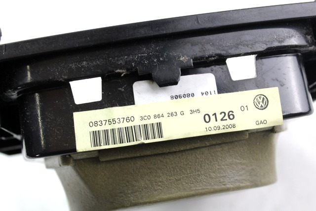 SREDINSKA KONZOLA  OEM N. 3C0864263G ORIGINAL REZERVNI DEL VOLKSWAGEN PASSAT B6 3C2 3C5 BER/SW (2005 - 09/2010)  DIESEL LETNIK 2008