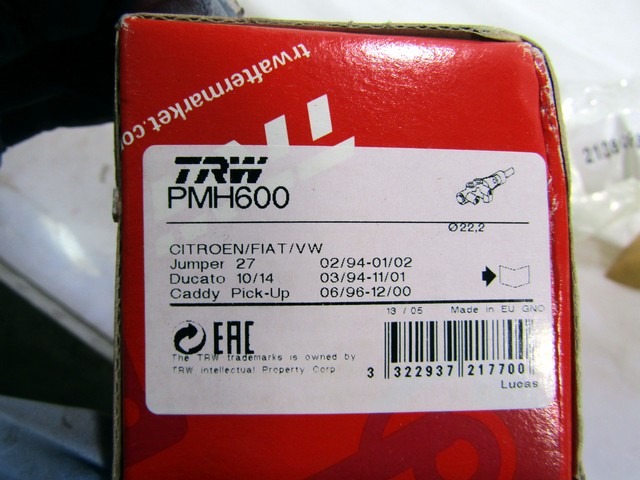 ZAVORNI CILINDER OEM N. 9946055 ORIGINAL REZERVNI DEL FIAT DUCATO 230 MK2 (1994 - 2002) DIESEL LETNIK 2000