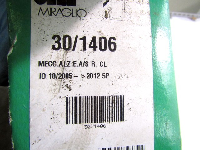 MEHANIZEM VETROBRANSKEGA STEKLA PREDNJIH VRAT OEM N. 8200291148 ORIGINAL REZERVNI DEL RENAULT CLIO BR0//1 CR0/1 KR0/1 MK3 (2005 - 05/2009) DIESEL LETNIK 2006