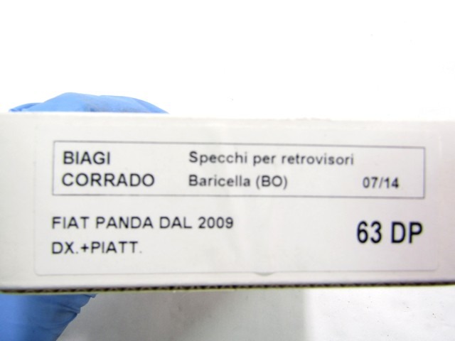 71754720 VETRO SPECCHIO SPECCHIETTO RETROVISORE DESTRO BIAGI CORRADO FIAT PANDA 1.2 B RICAMBIO USATO