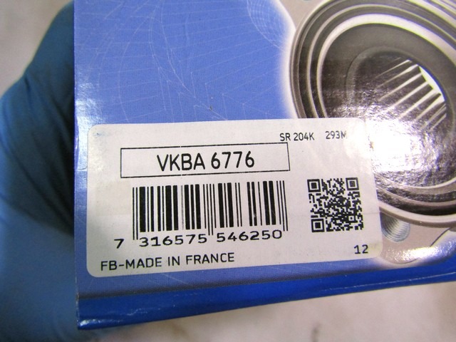 VKBA6776 CUSCINETTO MOZZO RUOTA POSTERIORE SKF FIAT DOBLO 1.3 MULTIJET 66KW RICAMBIO NUOVO