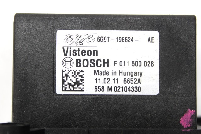 REGULATOR PREZRACEVANJA OEM N. 6G9T-19E624-AE ORIGINAL REZERVNI DEL FORD FIESTA CB1 CNN MK6 (09/2008 - 11/2012) BENZINA LETNIK 2011
