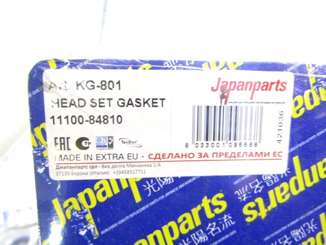 KG-801 KIT GUARNIZIONE TESTATA JAPANPARTS SUZUKI ALTO 0.8 29 KW RICAMBIO NUOVO