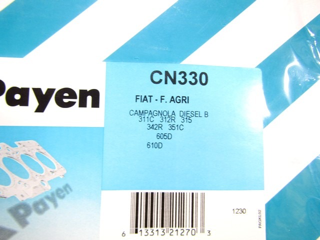 CN330 KIT GUARNIZIONE TESTATA PAYEN FIAT CAMPAGNOLA 1.9 D 37 KW RICAMBIO NUOVO