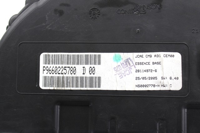 KILOMETER STEVEC OEM N. 9660225780 ORIGINAL REZERVNI DEL CITROEN C3 / PLURIEL MK1R (09/2005 - 11/2010) BENZINA/GPL LETNIK 2006