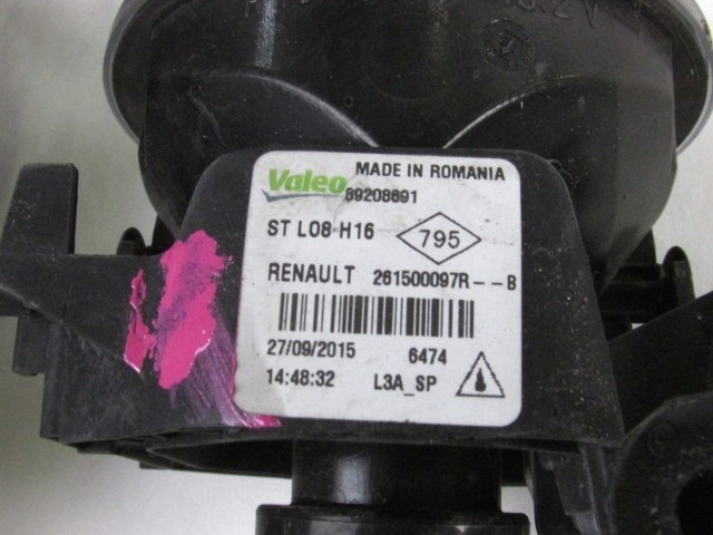 DESNA MEGLENKA OEM N. 261500097R ORIGINAL REZERVNI DEL RENAULT TWINGO BCM MK3 (DAL 2014)BENZINA LETNIK 2016