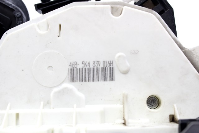 CENTRALNO ZAKLEPANJE ZADNJIH DESNIH VRAT OEM N. 5K4839016H ORIGINAL REZERVNI DEL VOLKSWAGEN GOLF VI 5K1 517 AJ5 MK6 (2008-2012) DIESEL LETNIK 2012