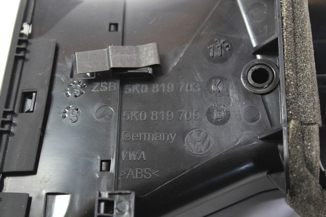 ODVOD ZRAKA OEM N. 5K0819703K ORIGINAL REZERVNI DEL VOLKSWAGEN GOLF VI 5K1 517 AJ5 MK6 (2008-2012) DIESEL LETNIK 2012