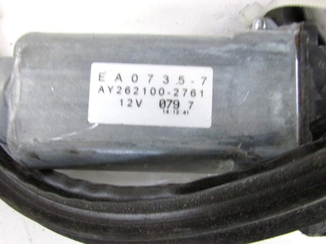 MEHANIZEM DVIGA SPREDNJIH STEKEL  OEM N. 18267 SISTEMA ALZACRISTALLO PORTA ANTERIORE ELETTR ORIGINAL REZERVNI DEL CHRYSLER VOYAGER/GRAN VOYAGER RG RS MK4 (2001 - 2007) DIESEL LETNIK 2007