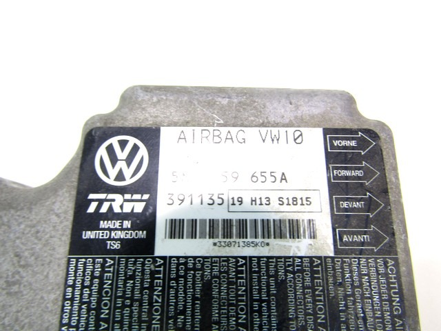 RACUNALNIK AIRBAG OEM N. 5N0959655A  ORIGINAL REZERVNI DEL VOLKSWAGEN TIGUAN 5N MK1 (2007 - 2011)DIESEL LETNIK 2008