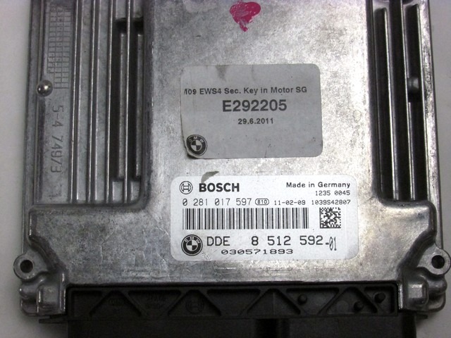 KOMPLET ODKLEPANJE IN VZIG  OEM N. 33387 KIT ACCENSIONE AVVIAMENTO ORIGINAL REZERVNI DEL BMW SERIE 3 BER/SW/COUPE/CABRIO E90/E91/E92/E93 LCI R (2009 - 2012) DIESEL LETNIK 2011