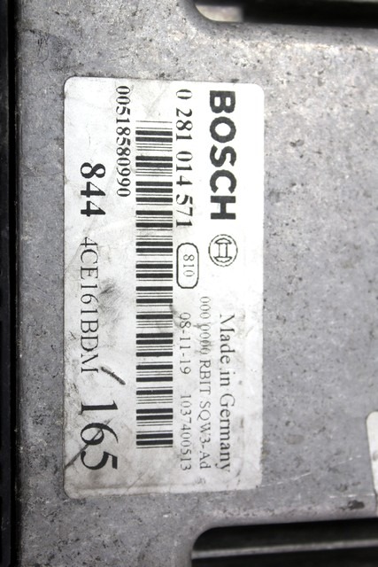 KOMPLET ODKLEPANJE IN VZIG  OEM N. 28138 KIT ACCENSIONE AVVIAMENTO ORIGINAL REZERVNI DEL LANCIA DELTA 844 MK3 (2008 - 2014) DIESEL LETNIK 2009