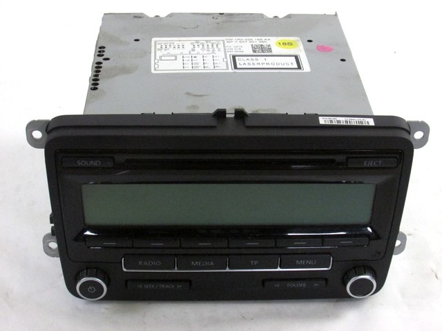 RADIO CD / OJACEVALNIK / IMETNIK HIFI OEM N. 1K0035186AA ORIGINAL REZERVNI DEL VOLKSWAGEN GOLF VI 5K1 517 AJ5 MK6 (2008-2012) DIESEL LETNIK 2010