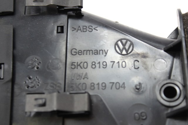 ODVOD ZRAKA OEM N. 5K0819704J ORIGINAL REZERVNI DEL VOLKSWAGEN GOLF VI 5K1 517 AJ5 MK6 (2008-2012) DIESEL LETNIK 2009