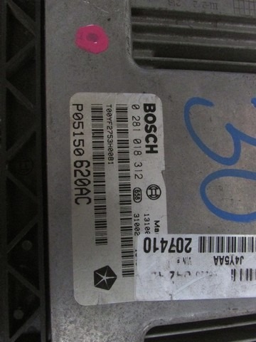 KOMPLET ODKLEPANJE IN VZIG  OEM N. 9611 KIT ACCENSIONE AVVIAMENTO ORIGINAL REZERVNI DEL FIAT FREEMONT (2011 - 2015)DIESEL LETNIK 2014