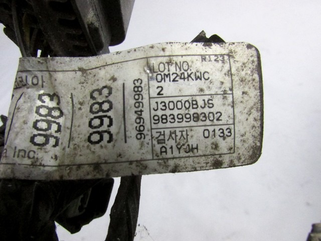 ELEKTRICNA NAPELJAVA OEM N. 96949983 ORIGINAL REZERVNI DEL CHEVROLET CRUZE J300 J305 (2009 - 2019) DIESEL LETNIK 2011