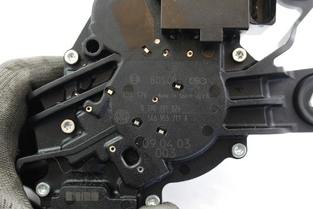 MOTORCEK ZADNJEGA BRISALCA OEM N. 5K6955711A ORIGINAL REZERVNI DEL VOLKSWAGEN GOLF VI 5K1 517 AJ5 MK6 (2008-2012) BENZINA/GPL LETNIK 2009