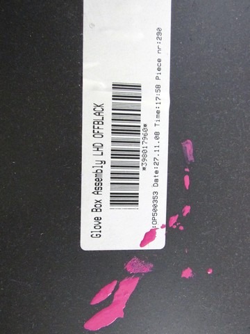 PREDAL ZA DOKUMENTE OEM N. 398017960 ORIGINAL REZERVNI DEL VOLVO XC60 156 (2008 - 2013)DIESEL LETNIK 2009