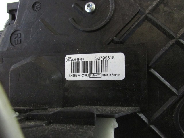 CENTRALNO ZAKLEPANJE ZADNJIH DESNIH VRAT OEM N. 30799318 ORIGINAL REZERVNI DEL VOLVO XC60 156 (2008 - 2013)DIESEL LETNIK 2009