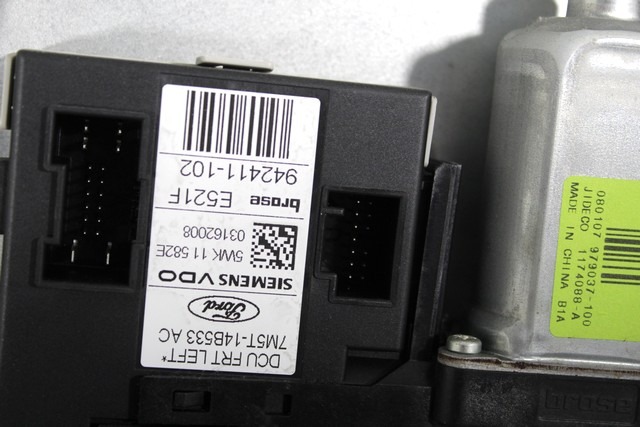 MEHANIZEM DVIGA SPREDNJIH STEKEL  OEM N. 22528 SISTEMA ALZACRISTALLO PORTA ANTERIORE ELETTR ORIGINAL REZERVNI DEL FORD FOCUS CMAX DM2 MK1 R (04/2007 - 2010) DIESEL LETNIK 2008