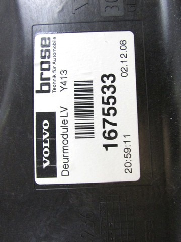 MEHANIZEM DVIGA SPREDNJIH STEKEL  OEM N. 28229 SISTEMA ALZACRISTALLO PORTA ANTERIORE ELETTR ORIGINAL REZERVNI DEL VOLVO XC60 156 (2008 - 2013)DIESEL LETNIK 2009