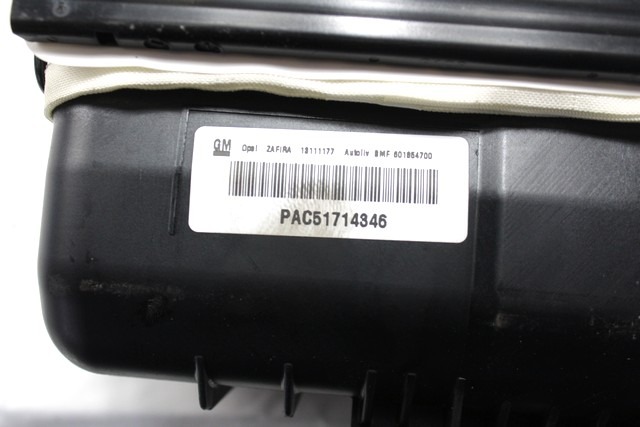 KIT AIRBAG KOMPLET OEM N. 18689 KIT AIRBAG COMPLETO ORIGINAL REZERVNI DEL OPEL ZAFIRA B A05 M75 (2005 - 2008) DIESEL LETNIK 2005