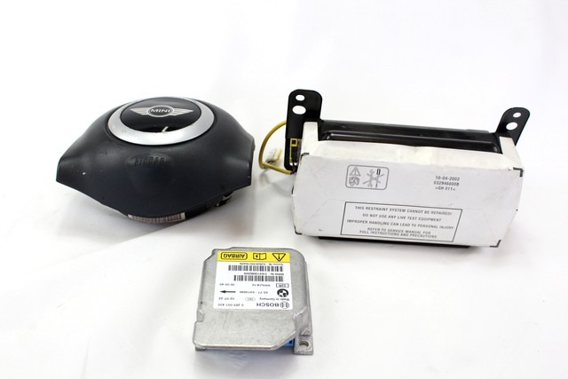 KIT AIRBAG KOMPLET OEM N. 15890 KIT AIRBAG COMPLETO ORIGINAL REZERVNI DEL MINI ONE / COOPER / COOPER S R50 R52 R53 (2001-2006) BENZINA LETNIK 2002