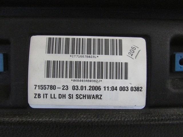 KIT AIRBAG KOMPLET OEM N. 18452 KIT AIRBAG COMPLETO ORIGINAL REZERVNI DEL BMW SERIE 3 BER/SW/COUPE/CABRIO E90/E91/E92/E93 (2005 -2009) DIESEL LETNIK 2006