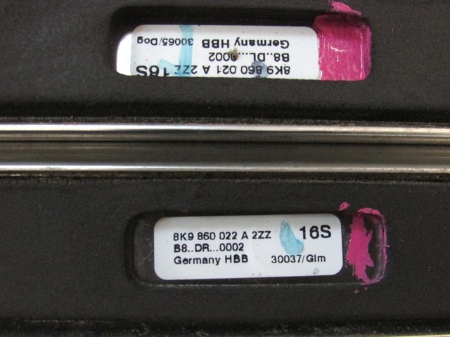 BAR STRE?NI PAR OEM N. 26848 BARRE TETTO COPPIA ORIGINAL REZERVNI DEL AUDI A4 B8 8K2 BER/SW/CABRIO (2007 - 11/2015) DIESEL LETNIK 2011