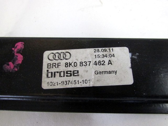 MEHANIZEM DVIGA SPREDNJIH STEKEL  OEM N. 26848 SISTEMA ALZACRISTALLO PORTA ANTERIORE ELETTR ORIGINAL REZERVNI DEL AUDI A4 B8 8K2 BER/SW/CABRIO (2007 - 11/2015) DIESEL LETNIK 2011