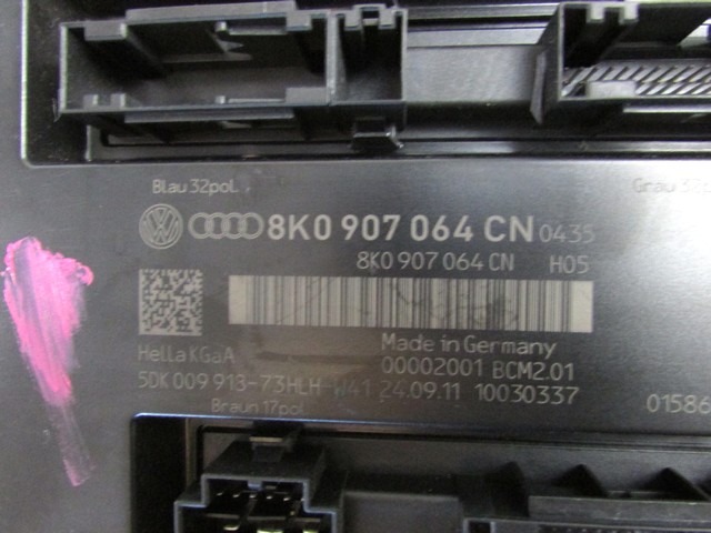 KOMPLET ODKLEPANJE IN VZIG  OEM N. 26848 KIT ACCENSIONE AVVIAMENTO ORIGINAL REZERVNI DEL AUDI A4 B8 8K2 BER/SW/CABRIO (2007 - 11/2015) DIESEL LETNIK 2011