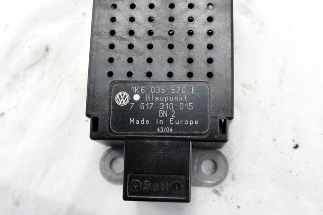 OJACEVALEC / ANTENA OEM N. 1K6035570F ORIGINAL REZERVNI DEL VOLKSWAGEN GOLF V 1K1 1K5 MK5 BER/SW (02/2004-11/2008) DIESEL LETNIK 2005