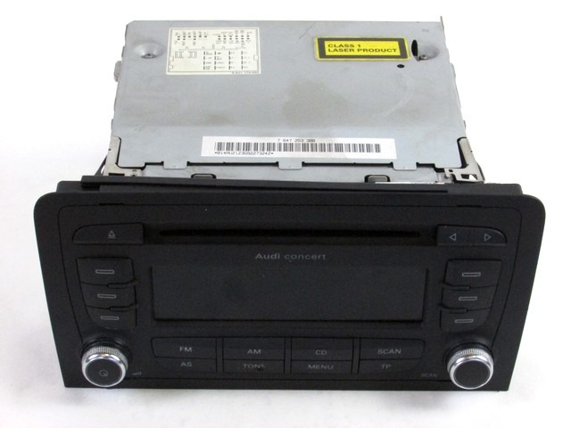 RADIO CD / OJACEVALNIK / IMETNIK HIFI OEM N. 8P0035186G ORIGINAL REZERVNI DEL AUDI A3 MK2 8P 8PA 8P1 (2003 - 2008)DIESEL LETNIK 2007