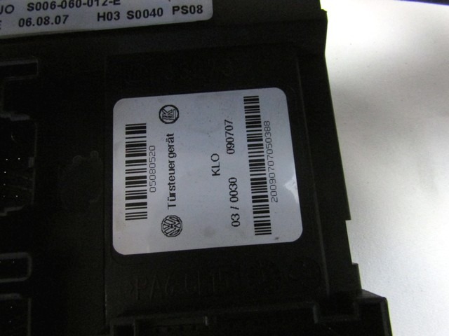 MEHANIZEM DVIGA SPREDNJIH STEKEL  OEM N. 17173 SISTEMA ALZACRISTALLO PORTA ANTERIORE ELETTR ORIGINAL REZERVNI DEL AUDI A3 MK2 8P 8PA 8P1 (2003 - 2008)DIESEL LETNIK 2007