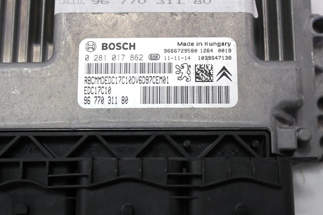 KOMPLET ODKLEPANJE IN VZIG  OEM N. 470 KIT ACCENSIONE AVVIAMENTO ORIGINAL REZERVNI DEL CITROEN C4 MK2 (2010 - 2018) DIESEL LETNIK 2012