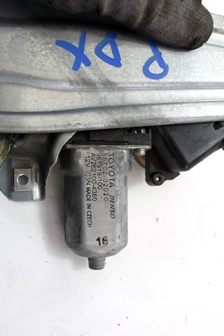 MEHANIZEM DVIGA ZADNJIH STEKEL  OEM N. 22467 SISTEMA ALZACRISTALLO PORTA POSTERIORE ELETT ORIGINAL REZERVNI DEL TOYOTA AURIS E15 MK1 R (2010 - 2012)DIESEL LETNIK 2011