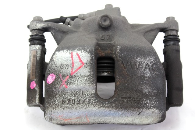 SPREDNJE DESNE ZAVORNE CELJUSTI  OEM N. 5G0615124E ORIGINAL REZERVNI DEL VOLKSWAGEN GOLF VII 5G1 BQ1 BE1 BE2 BA5 BV5 MK7 (2012 - 2017)DIESEL LETNIK 2014