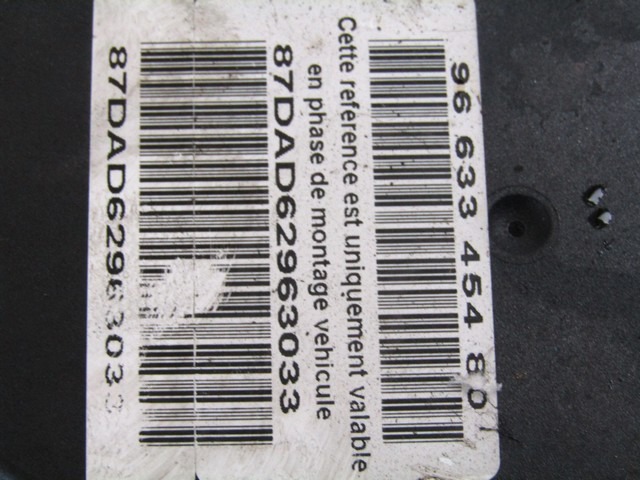 ABS AGREGAT S PUMPO OEM N. 9663345480 ORIGINAL REZERVNI DEL PEUGEOT 307 3A/B/C/E/H BER/SW/CABRIO (2001 - 2009) BENZINA/GPL LETNIK 2007