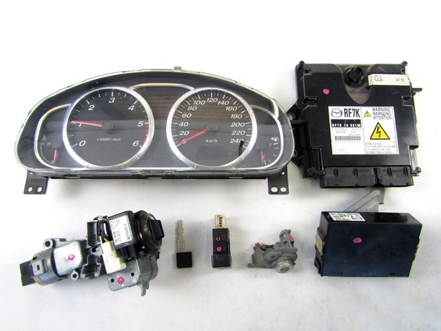 KOMPLET ODKLEPANJE IN VZIG  OEM N. 18829 KIT ACCENSIONE AVVIAMENTO ORIGINAL REZERVNI DEL MAZDA 6 GG GY (2003-2008) DIESEL LETNIK 2006