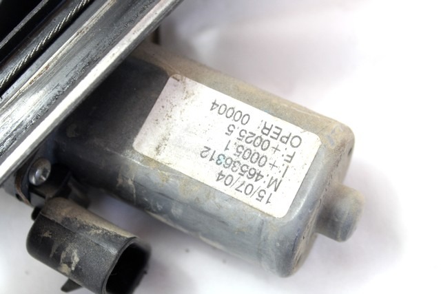 MEHANIZEM DVIGA SPREDNJIH STEKEL  OEM N. 16673 SISTEMA ALZACRISTALLO PORTA ANTERIORE ELETTR ORIGINAL REZERVNI DEL FIAT PUNTO 188 MK2 R (2003 - 2011) DIESEL LETNIK 2004