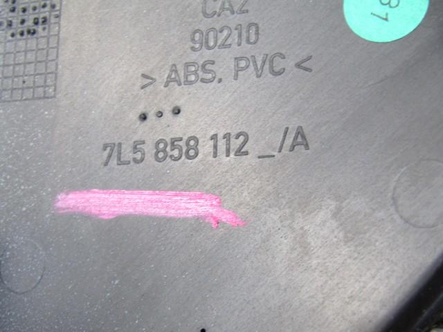 MONTA?NI DELI /  ARMATURNE PLOSCE SPODNJI OEM N. 7L5858112 ORIGINAL REZERVNI DEL PORSCHE CAYENNE 9PA MK1 (2003 -2008) BENZINA LETNIK 2007