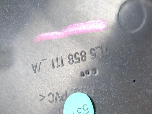 MONTA?NI DELI /  ARMATURNE PLOSCE SPODNJI OEM N. 7L5858111A ORIGINAL REZERVNI DEL PORSCHE CAYENNE 9PA MK1 (2003 -2008) BENZINA LETNIK 2007