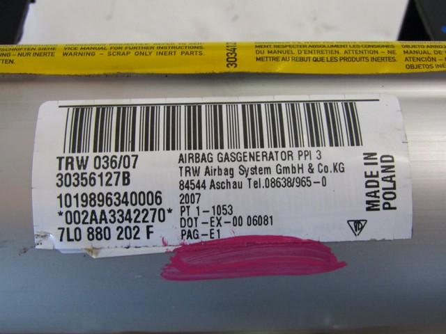 KIT AIRBAG KOMPLET OEM N. 20113 KIT AIRBAG COMPLETO ORIGINAL REZERVNI DEL PORSCHE CAYENNE 9PA MK1 (2003 -2008) BENZINA LETNIK 2007