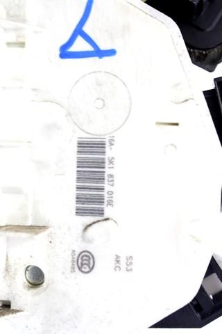 CENTRALNI ZAKLEP SPREDNJIH VRAT  OEM N. 5K1837016E ORIGINAL REZERVNI DEL VOLKSWAGEN POLO 6R1 6C1 R (02/2014 - 2017) BENZINA LETNIK 2015