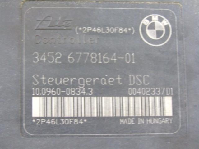 ABS AGREGAT S PUMPO OEM N. 34516778163 ORIGINAL REZERVNI DEL BMW SERIE 3 BER/SW/COUPE/CABRIO E90/E91/E92/E93 (2005 -2009) DIESEL LETNIK 2007