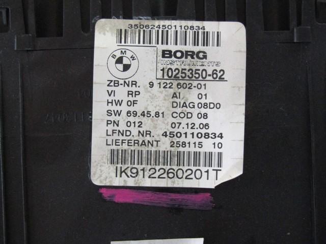 KILOMETER STEVEC OEM N. 9122602 ORIGINAL REZERVNI DEL BMW SERIE 3 BER/SW/COUPE/CABRIO E90/E91/E92/E93 (2005 -2009) DIESEL LETNIK 2007