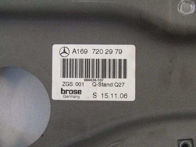 MEHANIZEM DVIGA SPREDNJIH STEKEL  OEM N. 18264 SISTEMA ALZACRISTALLO PORTA ANTERIORE ELETTR ORIGINAL REZERVNI DEL MERCEDES CLASSE A W169 5P C169 3P (2004 - 04/2008) DIESEL LETNIK 2007