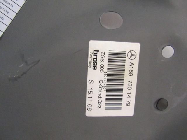 MEHANIZEM DVIGA ZADNJIH STEKEL  OEM N. 18264 SISTEMA ALZACRISTALLO PORTA POSTERIORE ELETT ORIGINAL REZERVNI DEL MERCEDES CLASSE A W169 5P C169 3P (2004 - 04/2008) DIESEL LETNIK 2007